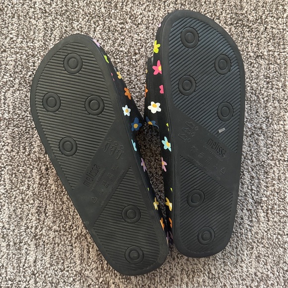 Melissa and Larroude Colorful Floral Slide Sandals - Picture 3 of 5
